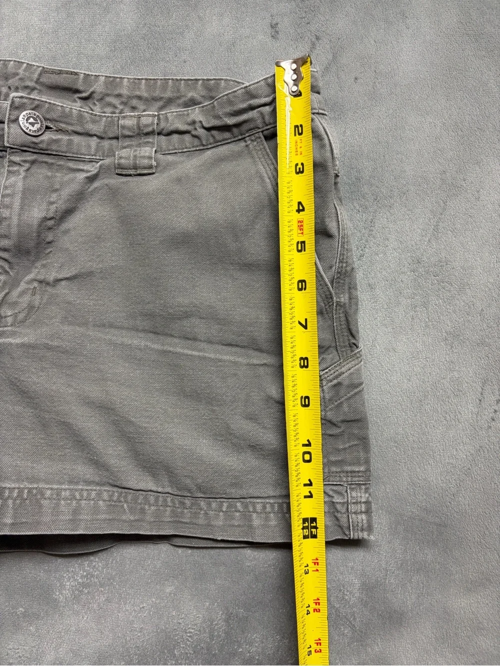 Patagonia Womens Shorts 8 Gray Organic Cotton Hiking Outdoor Utility Gorpcore - Picture 7 of 16
